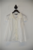 Soft White Lida Baday Short-Sleeved Shirt, size 6