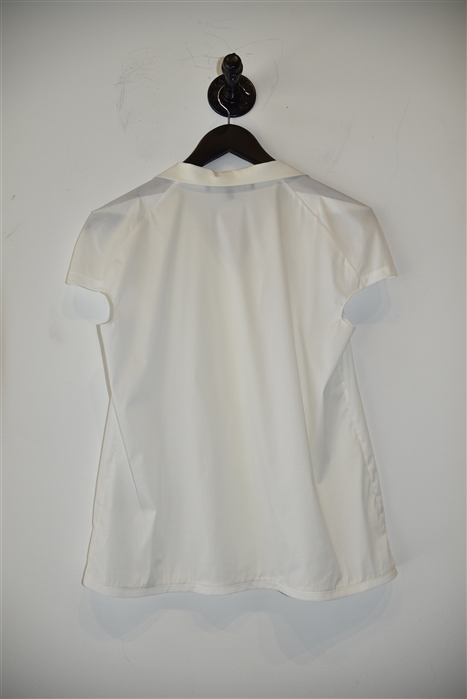 Soft White Lida Baday Short-Sleeved Shirt, size 6