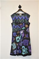 Multi-print Alberta Ferretti Sheath Dress, size L