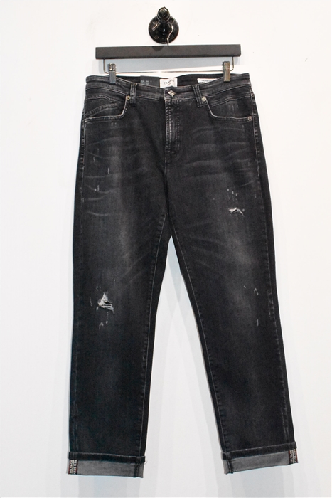 Faded Black Cambio Slim-leg Jean, size 30