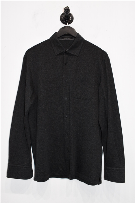 Charcoal Ermenegildo Zegna Button Shirt, size S