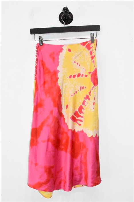 Abstract Print Dior Flared Skirt, size 4