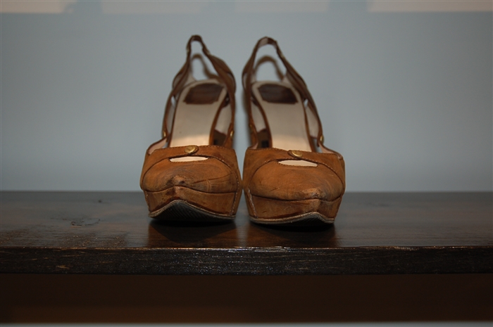 Aged Leather Dior Pumps, size 11