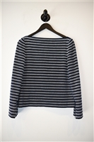 Navy Stripe Oscar de la Renta Pullover, size 6