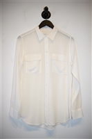 Cream Equipment Silk Shirt, size S