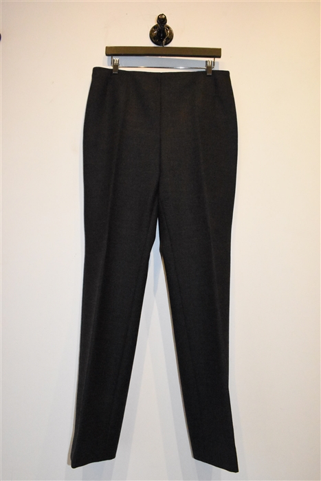 Glen Plaid Akris Wide-Leg Trousers, size 12