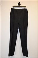 Glen Plaid Akris Wide-Leg Trousers, size 12