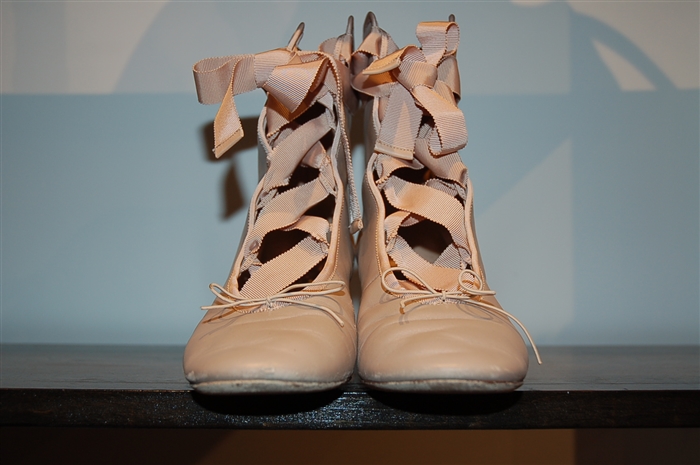 Dusty Rose Valentino Ankle Boots, size 6.5