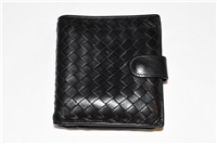 Black Leather Bottega Veneta Wallet, size O/S