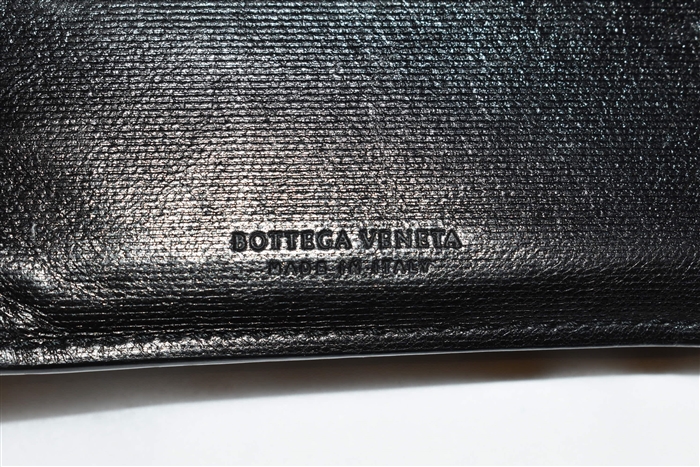 Black Leather Bottega Veneta Wallet, size O/S