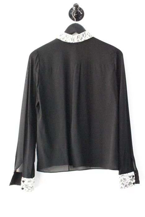 Black Alice + Olivia Silk Shirt, size S