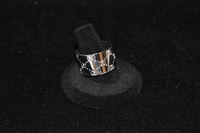 18K White Gold Gucci Ring, size O/S