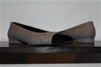 Dark Ash Chanel Ballet Flats, size 7