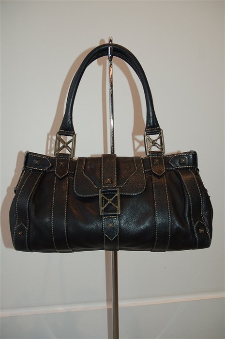 Black Leather Christian Louboutin Satchel, size M