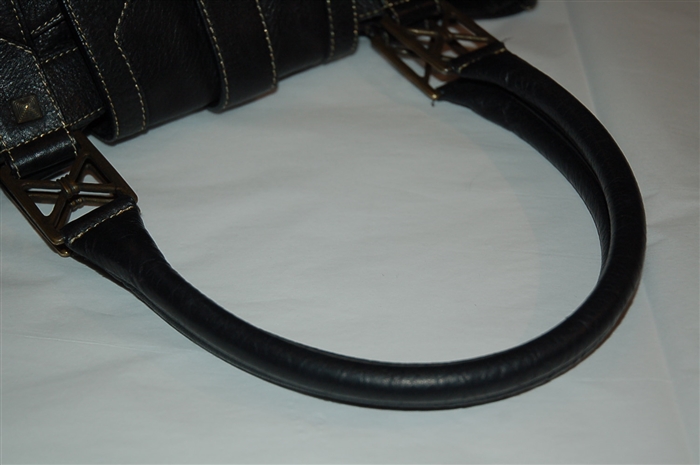 Black Leather Christian Louboutin Satchel, size M