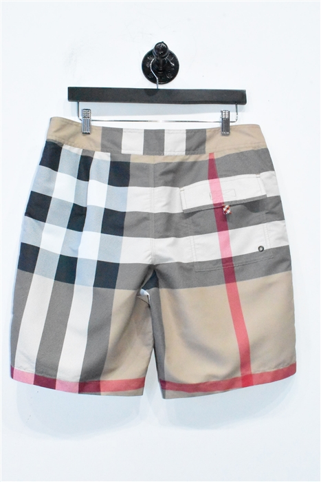 Check Burberry Swim Trunks, size 32
