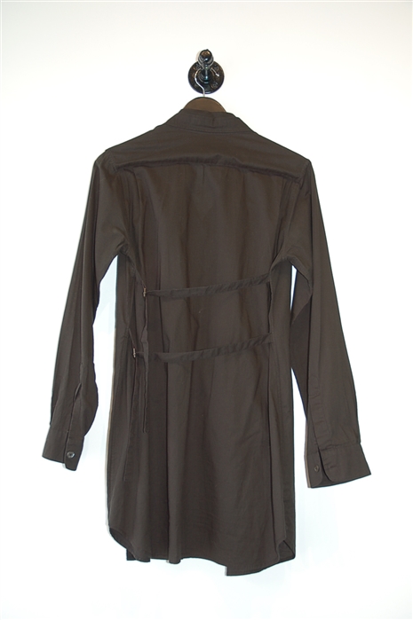 Basic Black Ann Demeulemeester Button Shirt, size 4