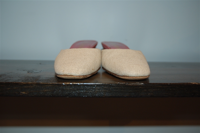 Raw Cotton Prada Kitten Heels, size 7.5