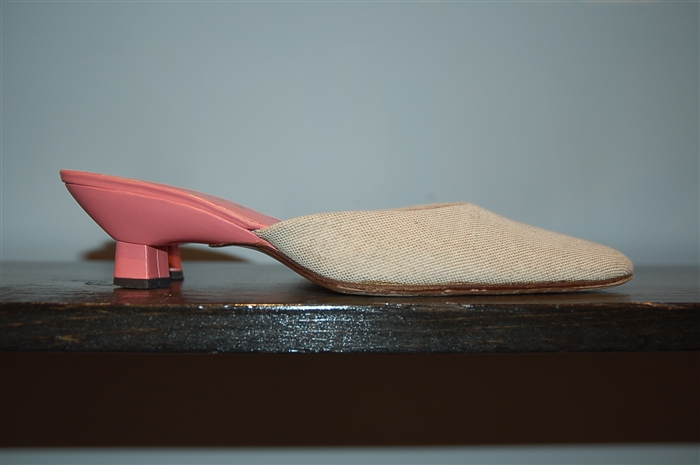 Raw Cotton Prada Kitten Heels, size 7.5