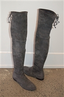 Smoke Stuart Weitzman Thigh-High Boots, size 8