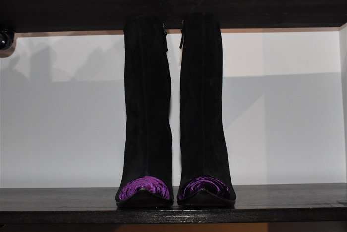 Black Suede Haider Ackermann Ankle Boots, size 8.5