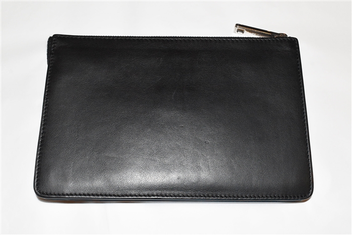 Black Leather Fendi Clutch, size S