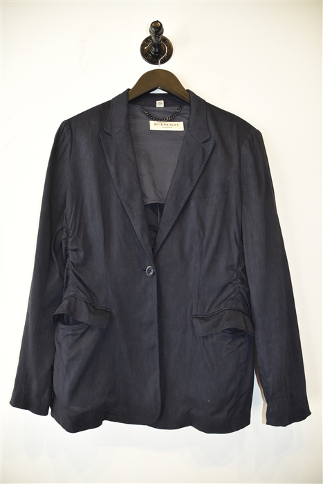 Navy Burberry Blazer, size 10