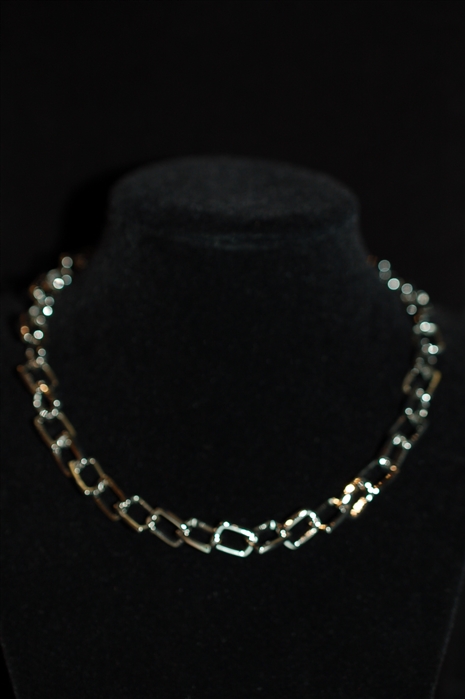 Rhodium Nina Ricci Necklace, size O/S