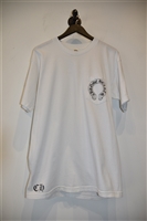 Bright White Chrome Hearts T-Shirt, size L