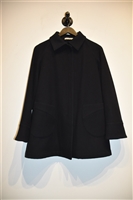 French Navy Jil Sander Zippered Jacket, size 6