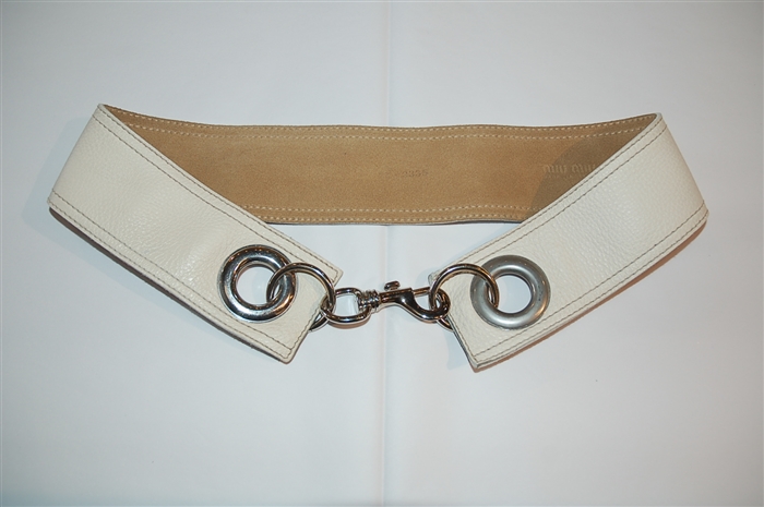 Ivory Miu Miu Belt, size M