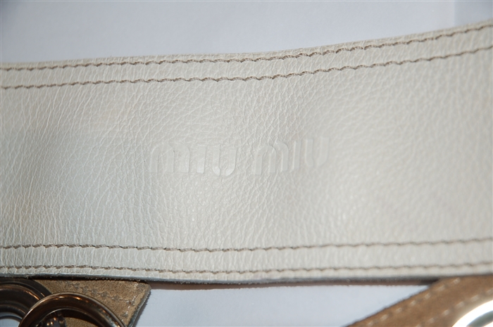 Ivory Miu Miu Belt, size M