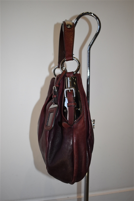Burgundy Prada Shoulder Bag, size M