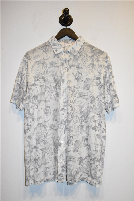 Floral Isaia Short-Sleeved Shirt, size L