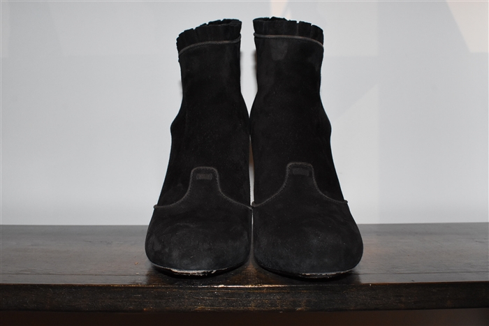 Black Suede Louis Vuitton Booties, size 9