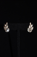 Rhodium Nina Ricci - Vintage Earrings, size O/S