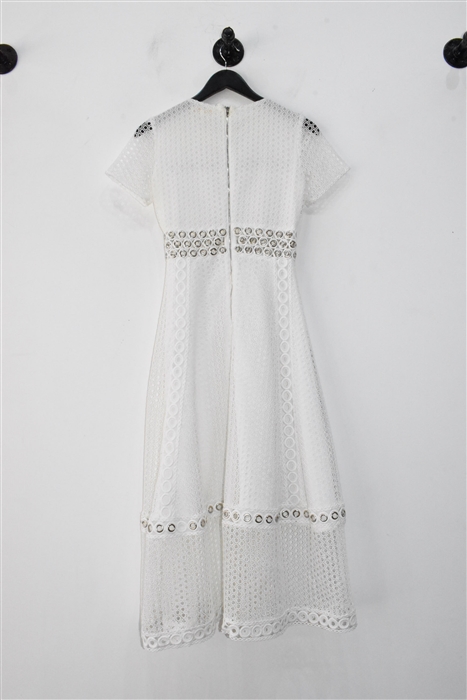 Soft White Maje Midi Dress, size S