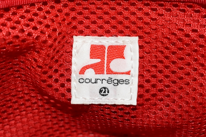 Red & White Courreges - Vintage Cross-Body, size S