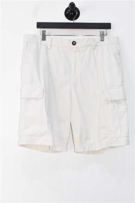 Soft White Brunello Cucinelli Shorts, size 36