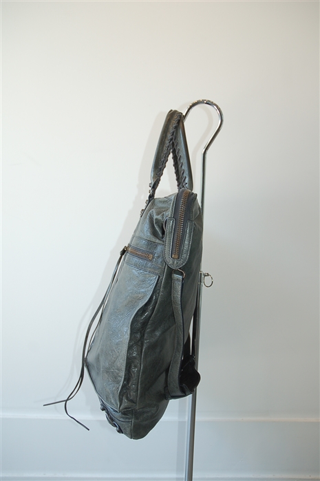 Forest Green Balenciaga Tote, size XL