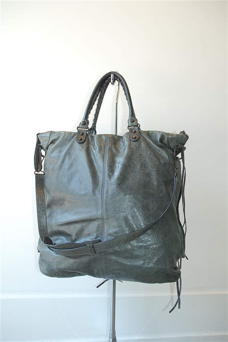 Forest Green Balenciaga Tote, size XL