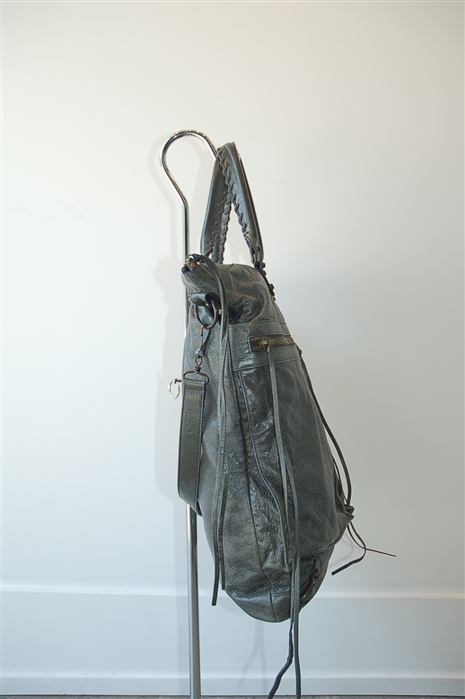 Forest Green Balenciaga Tote, size XL