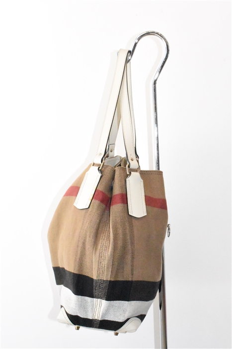 Check Burberry Shoulder Bag, size L