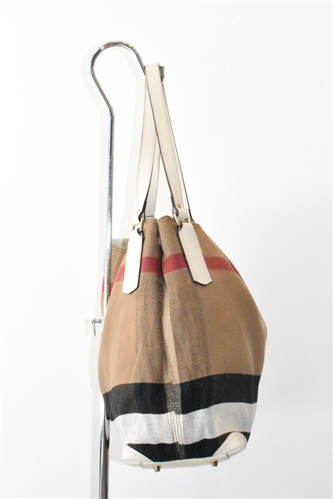 Check Burberry Shoulder Bag, size L