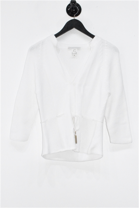 Bright White Fabiana Filippi Cardigan, size M