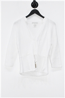 Bright White Fabiana Filippi Cardigan, size M