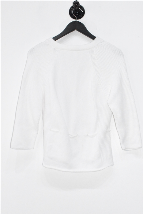 Bright White Fabiana Filippi Cardigan, size M