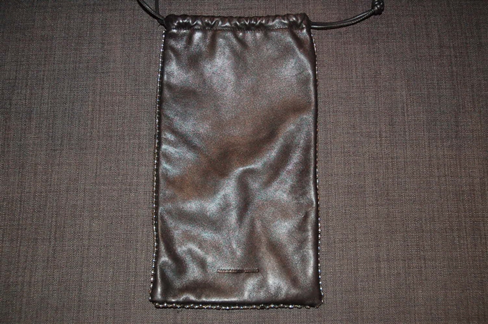 Black Leather Alexander Wang Clutch, size M