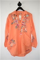 Orange Sorbet Johnny Was Tunic, size XS