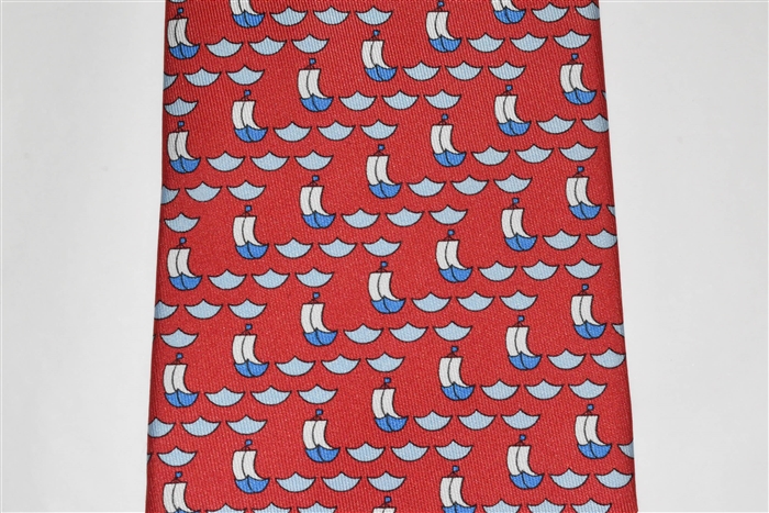 Cool Red Hermes Tie, size O/S